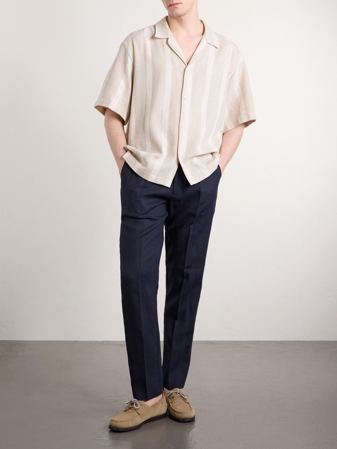 Samata Striped Cotton And Linen