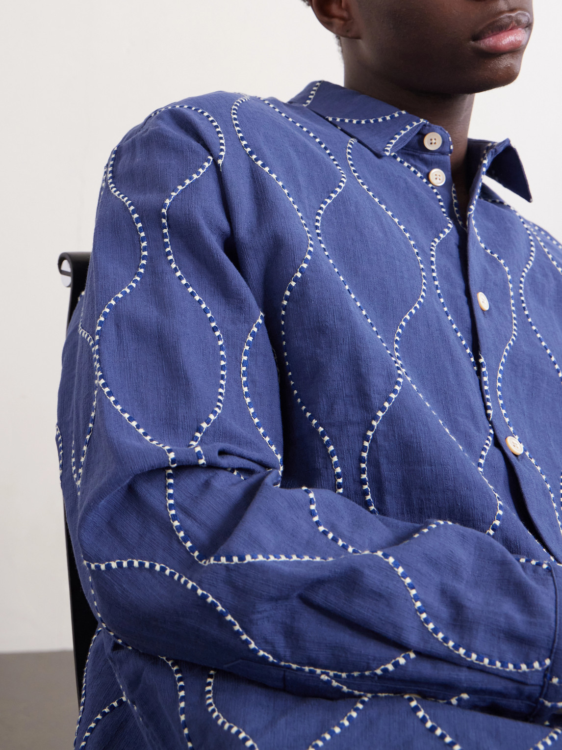 Pino Embroidered Cotton Shirt