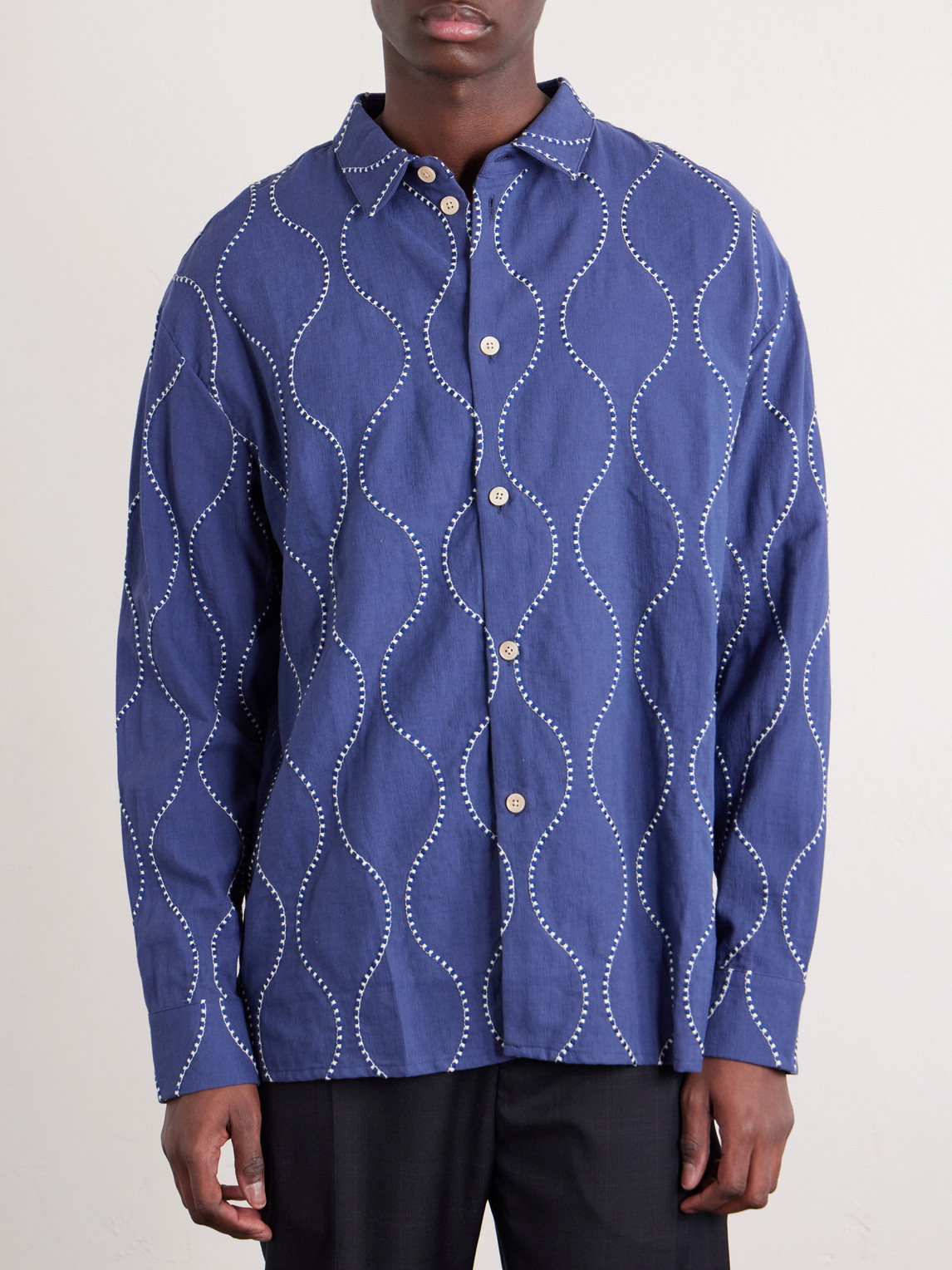 Pino Embroidered Cotton Shirt