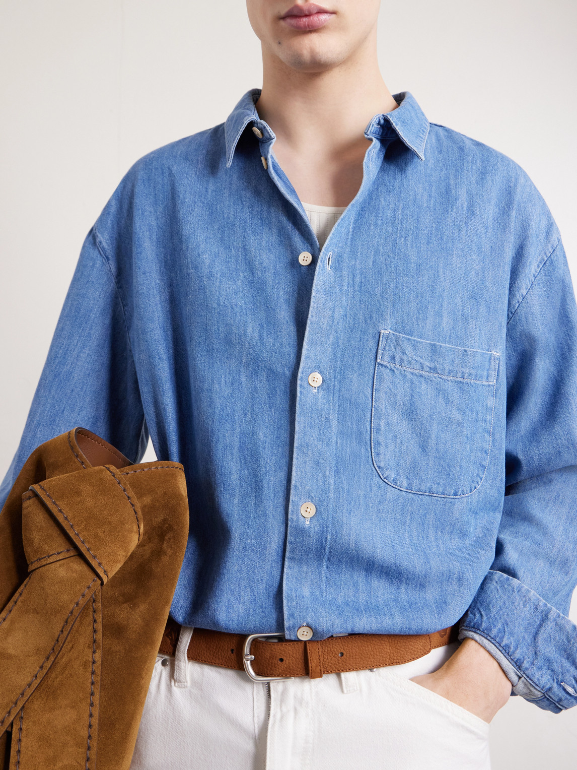 Gusto Cotton-Blend Denim Shirt