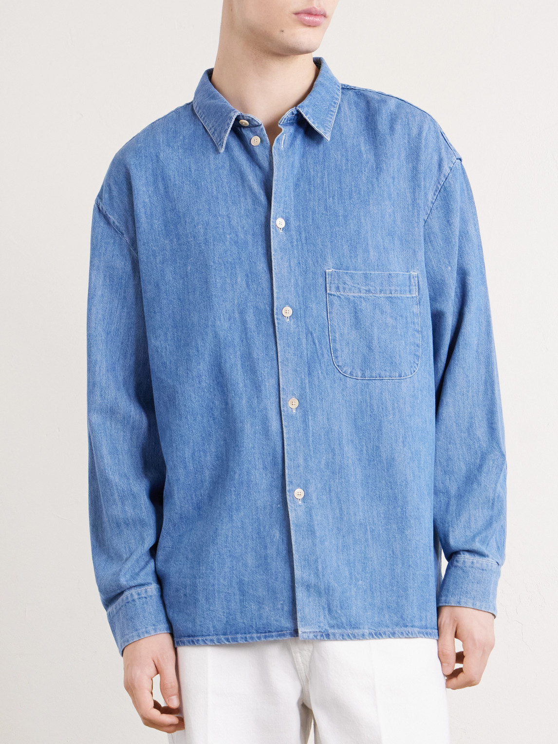 Gusto Cotton-Blend Denim Shirt
