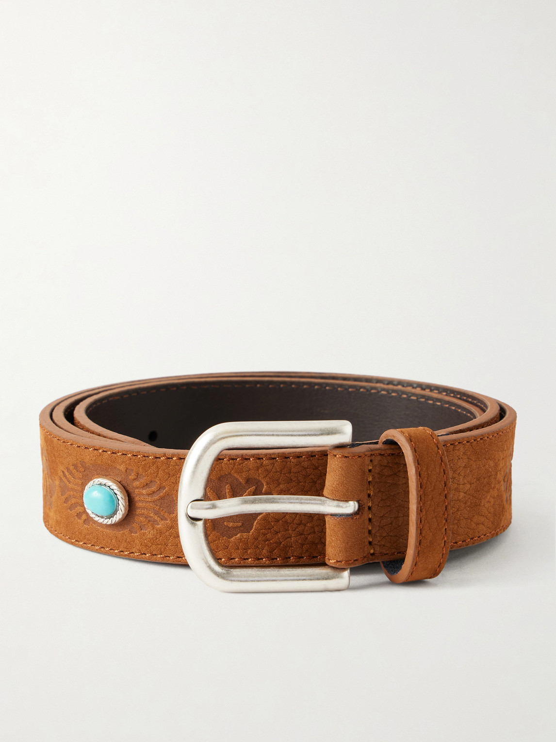 A Kind Of Guise 3cm Kanua Embellished Nubuck Belt EU 80