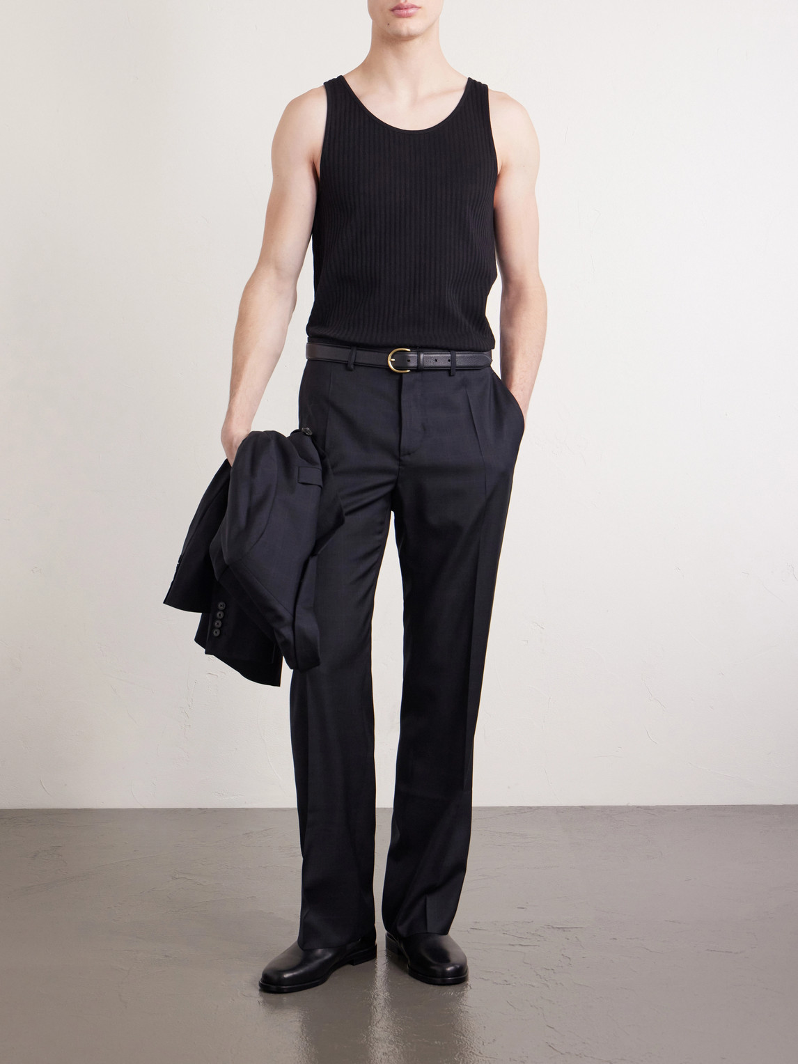Tomaso Ribbed Stretch-Cotton Jersey Tank Top
