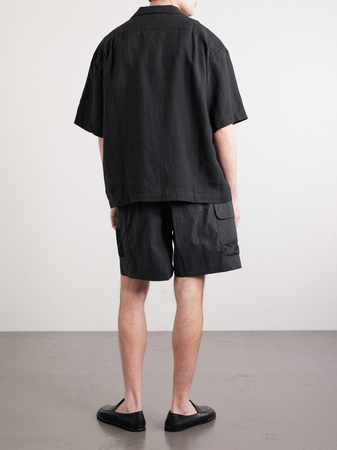 Samata Camp-Collar Linen Shirt