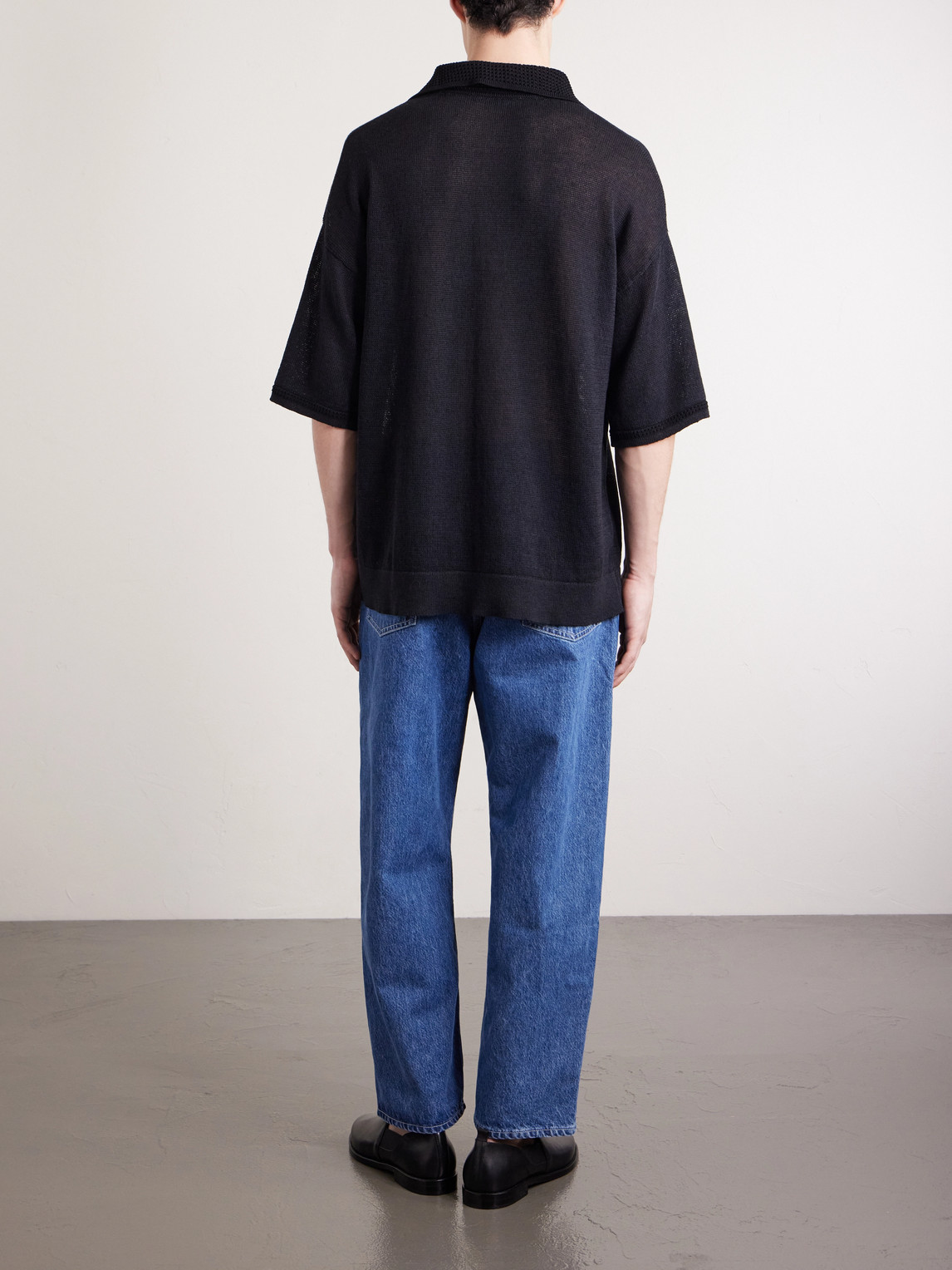 Open-Knit Organic Cotton And Linen-Blend Polo Shirt