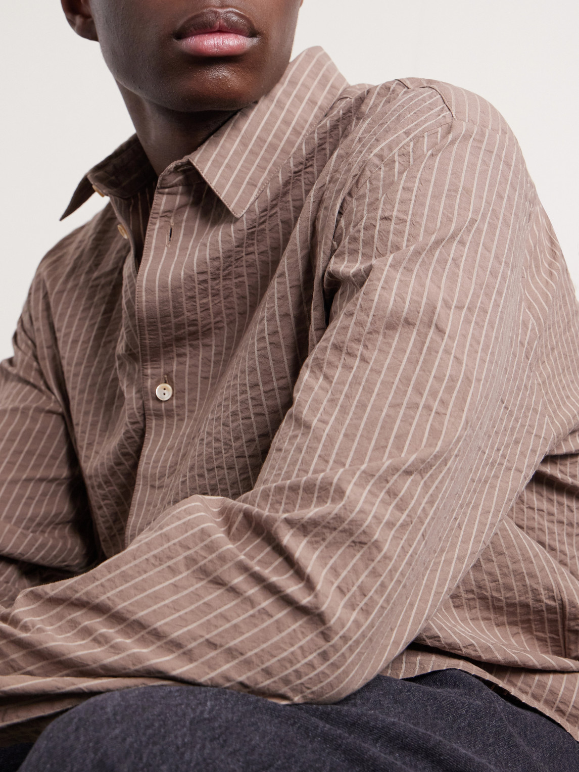 Fulvio Striped Cotton Seersucker Shirt