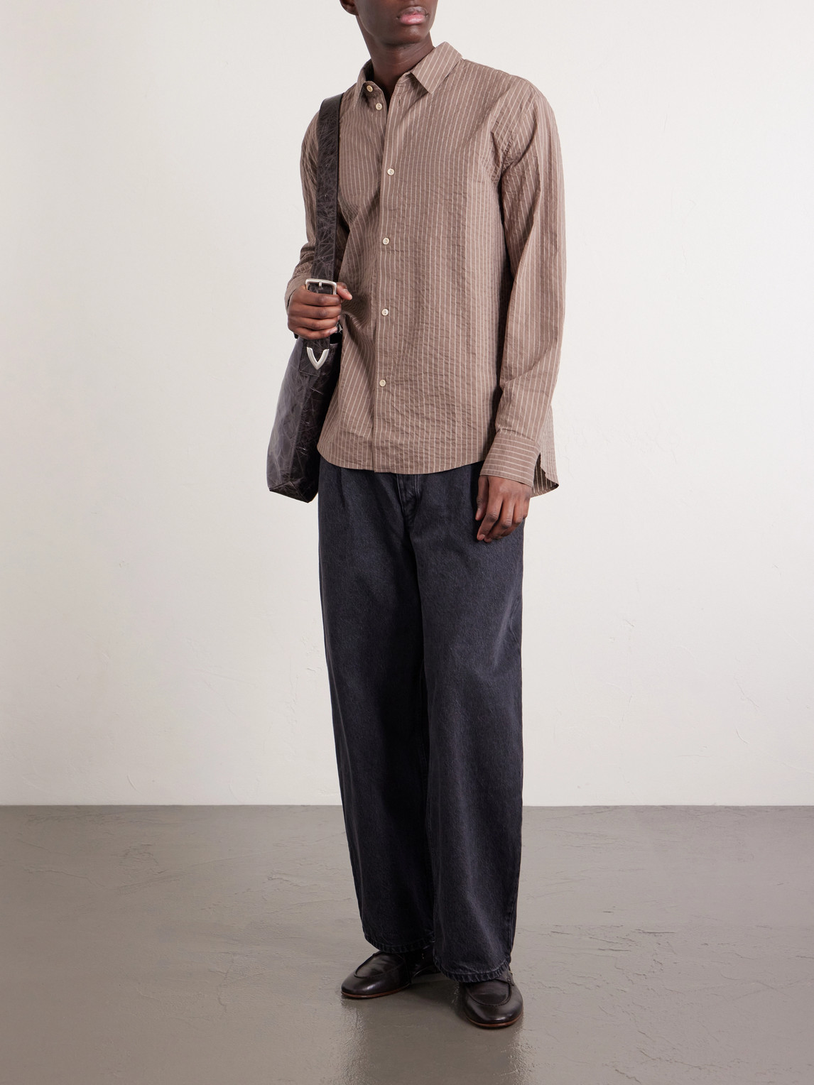 Fulvio Striped Cotton Seersucker Shirt