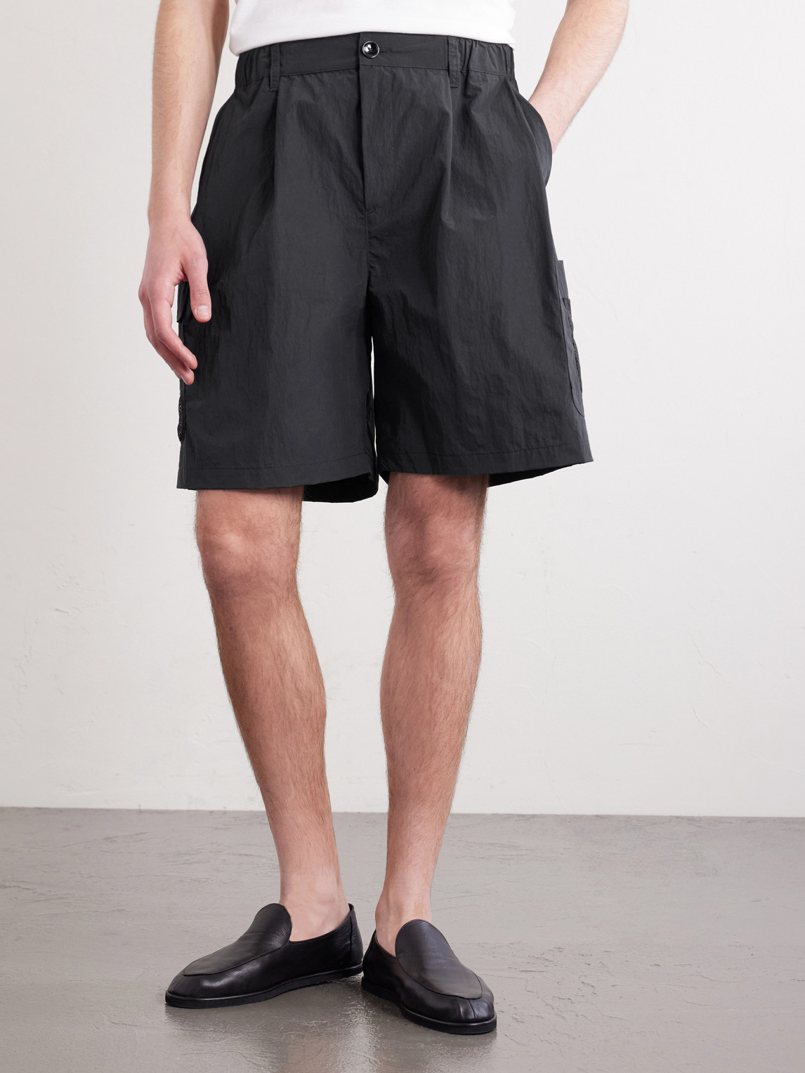  A Kind Of Guise - Quito Straight-leg Shell Drawstring Shorts - Men - Black - M 
