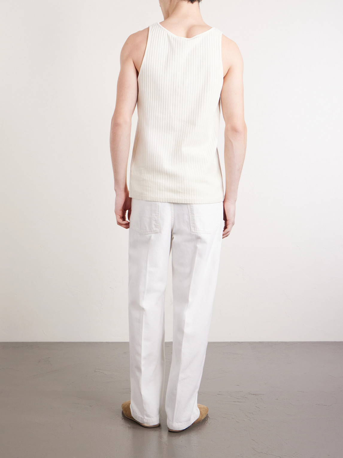 Tomaso Ribbed Stretch-Cotton Jersey Tank Top