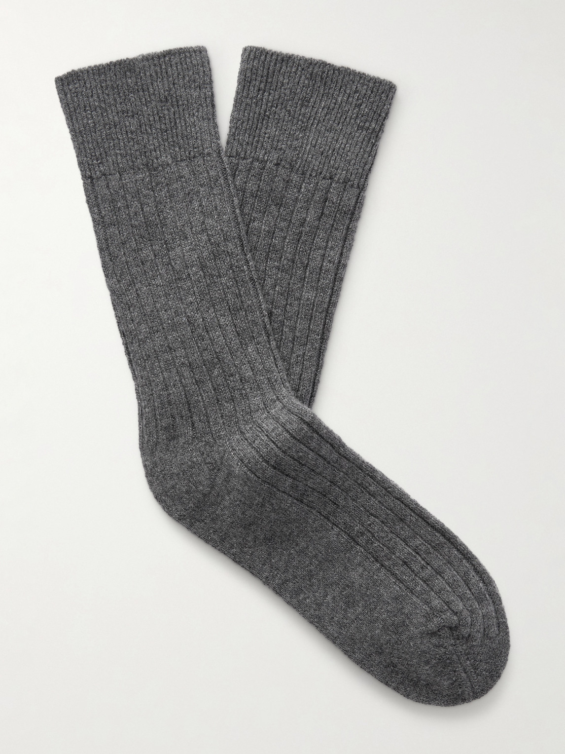 The Elder Statesman Ribbed Cashmere Socks - Men
