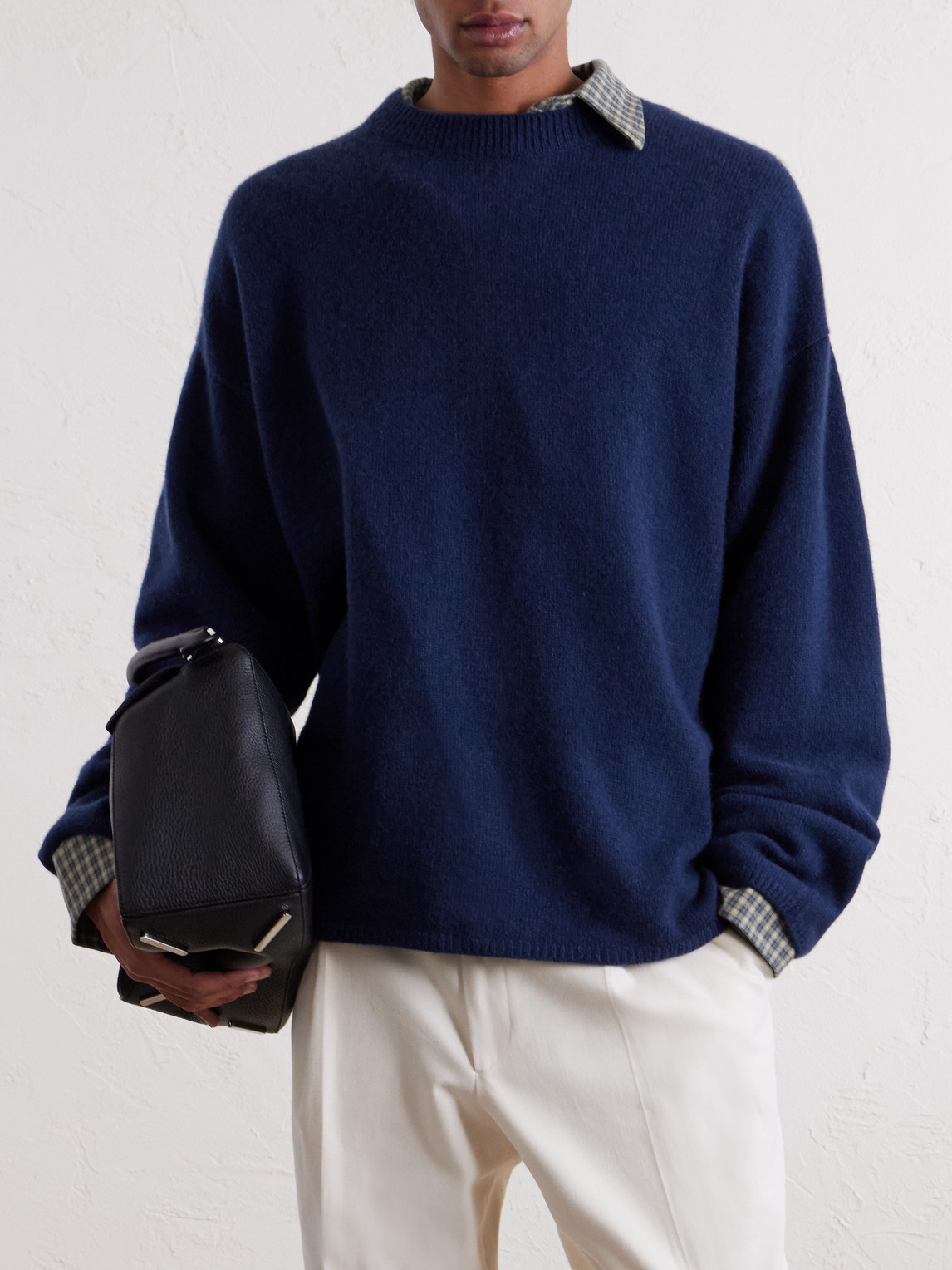  The Elder Statesman - Dume Brushed-cashmere Sweater - Men - Blue - S 