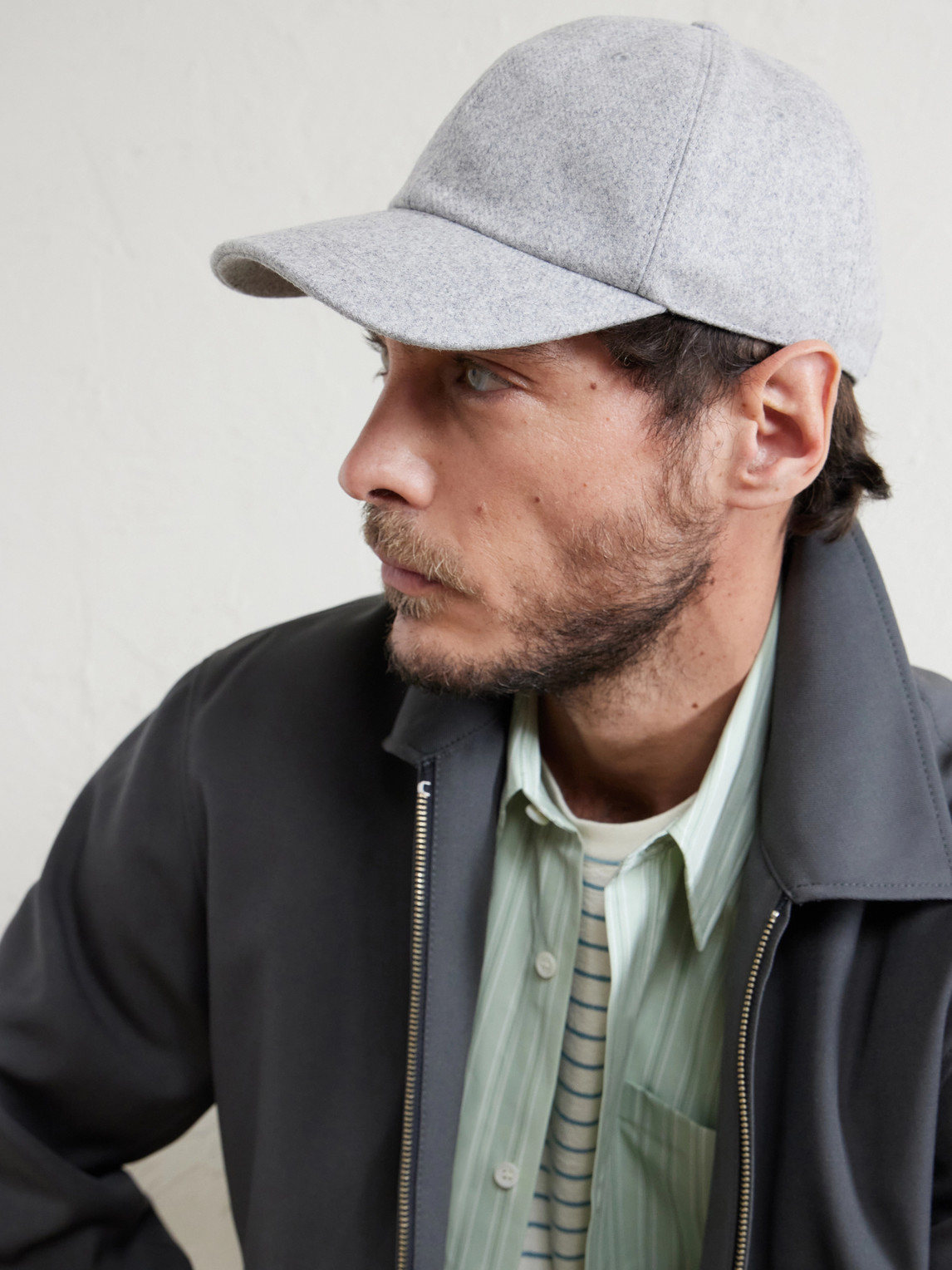  The Elder Statesman - Wool And Cashmere-blend Baseball Cap - Men - Gray 