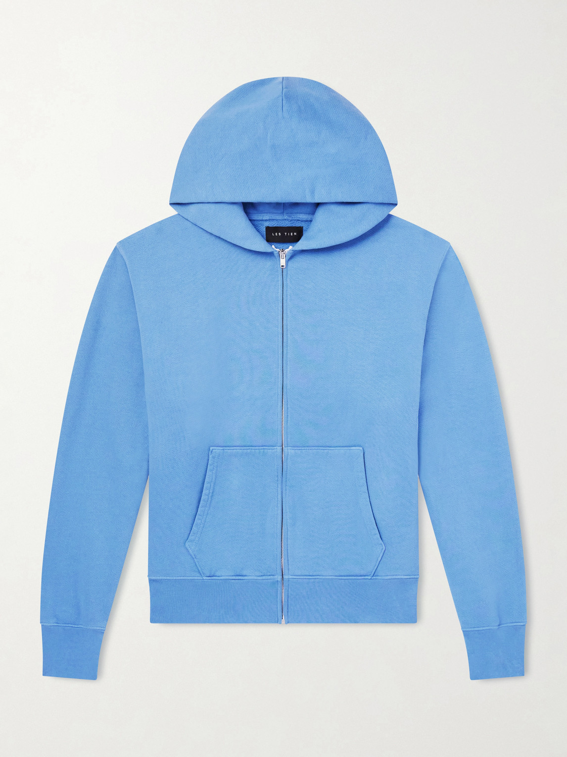 Les Tien Garment-Dyed Cotton-Jersey Zip-Up Hoodie - Men