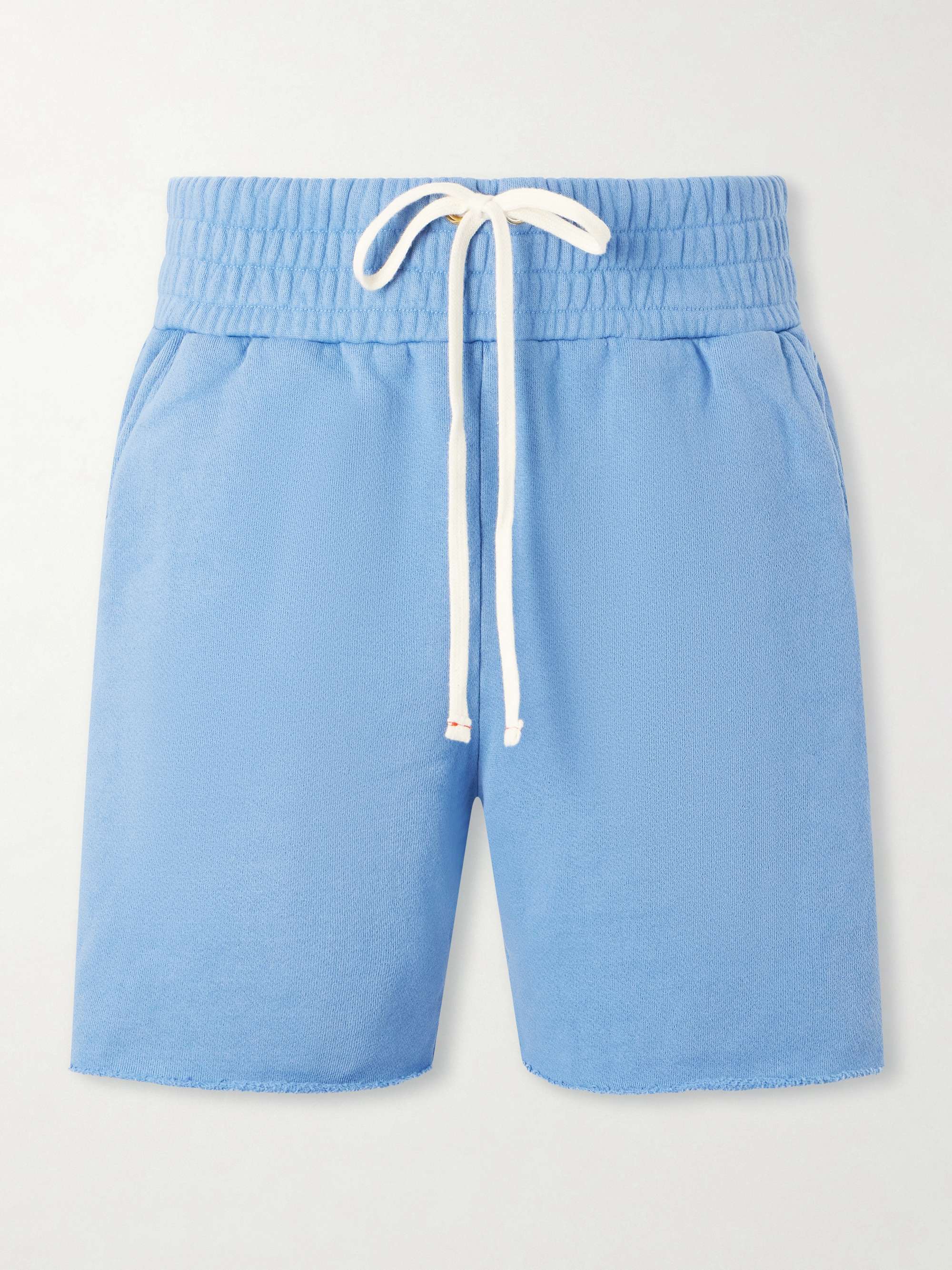 LES TIEN Shorts aus Baumwoll-Jersey mit Kordelzugbund in Stückfärbung