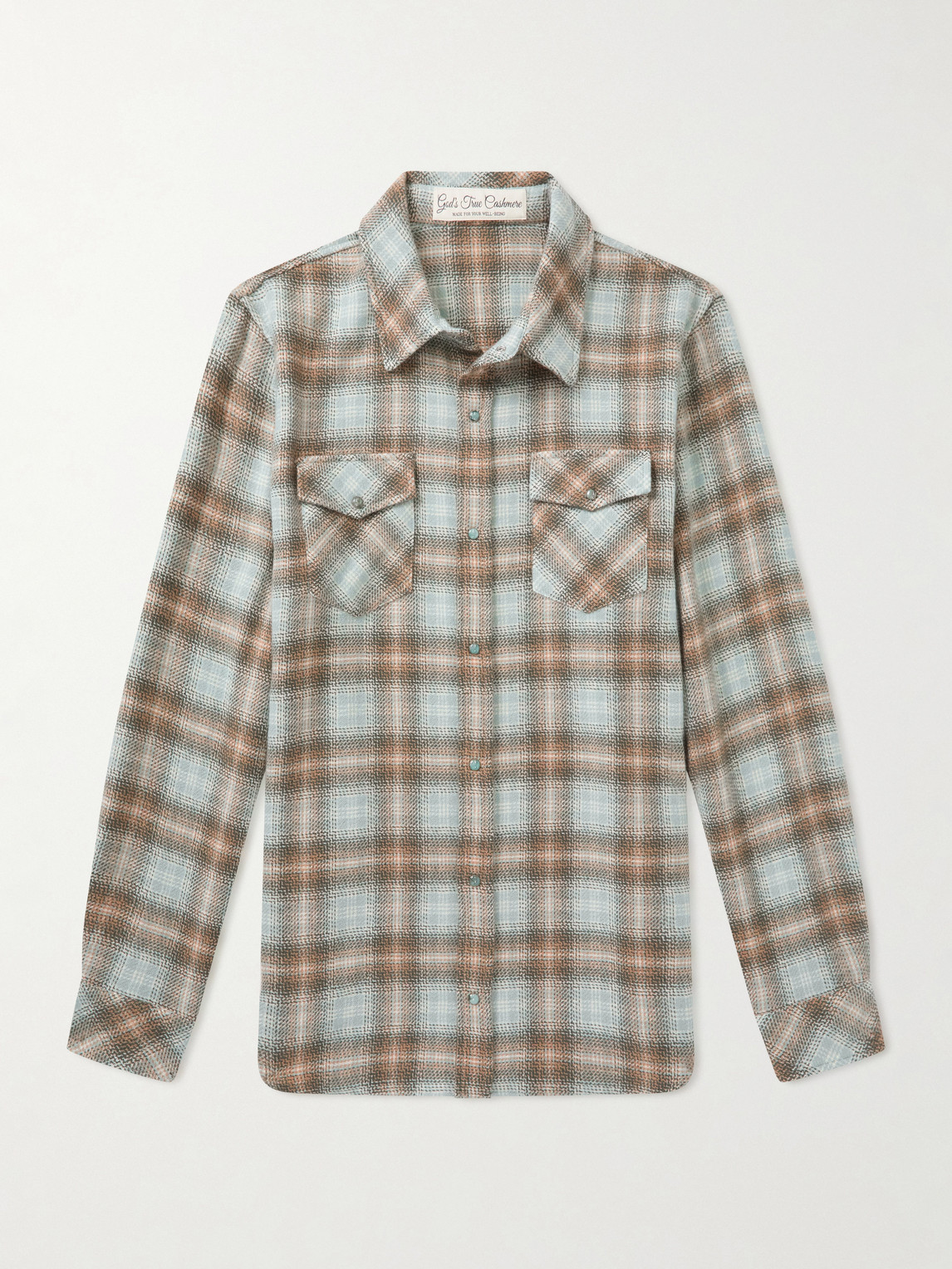 God’s True Cashmere – Joy Checked Cashmere Shirt