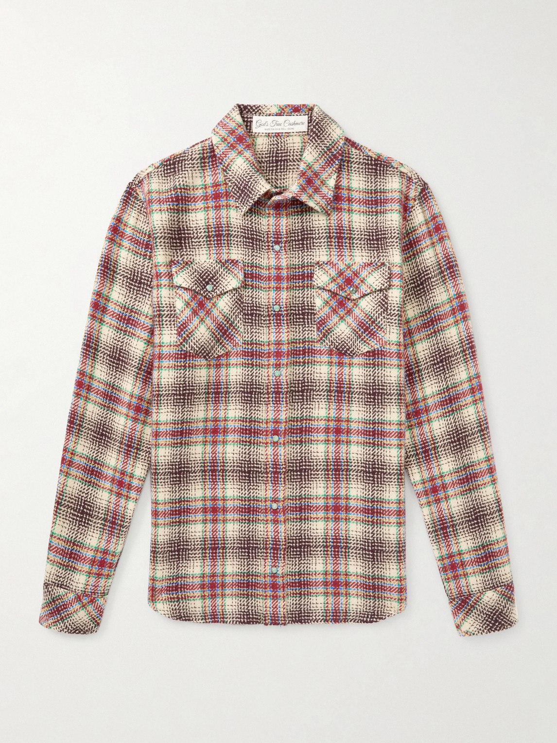 God’s True Cashmere – Checked Cashmere Shirt