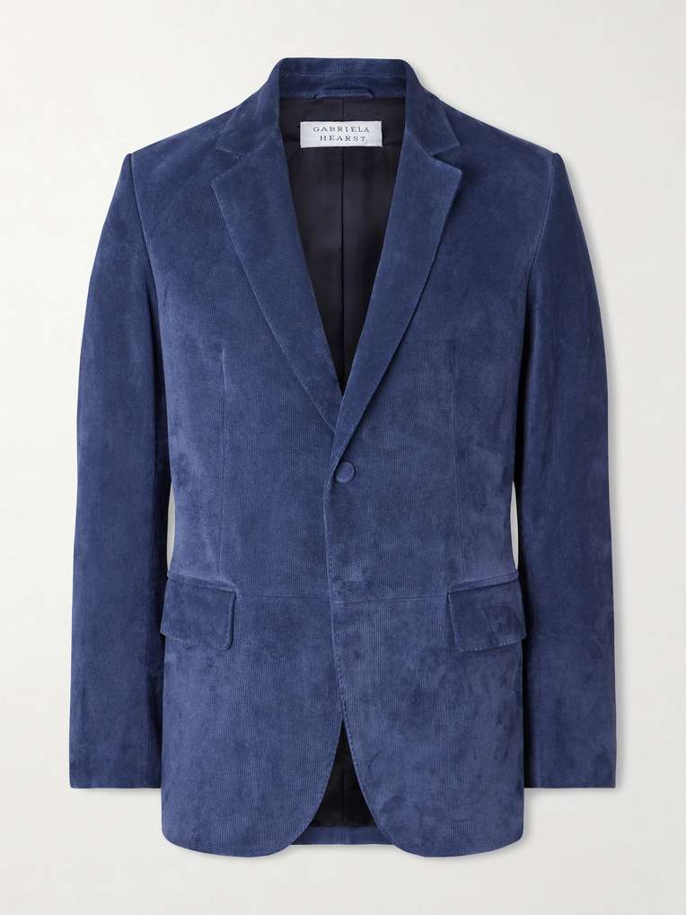 GABRIELA HEARST Irving Suede-Corduroy Blazer