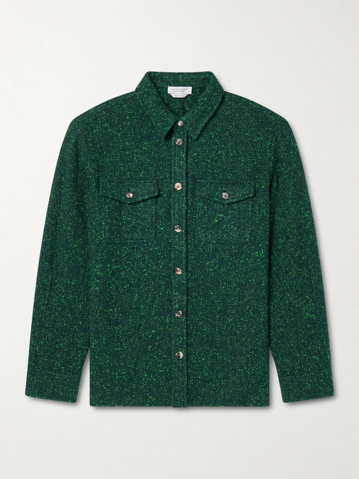 Gabriela Hearst Lucas Wool and Cashmere-Blend Overshirt IT 48