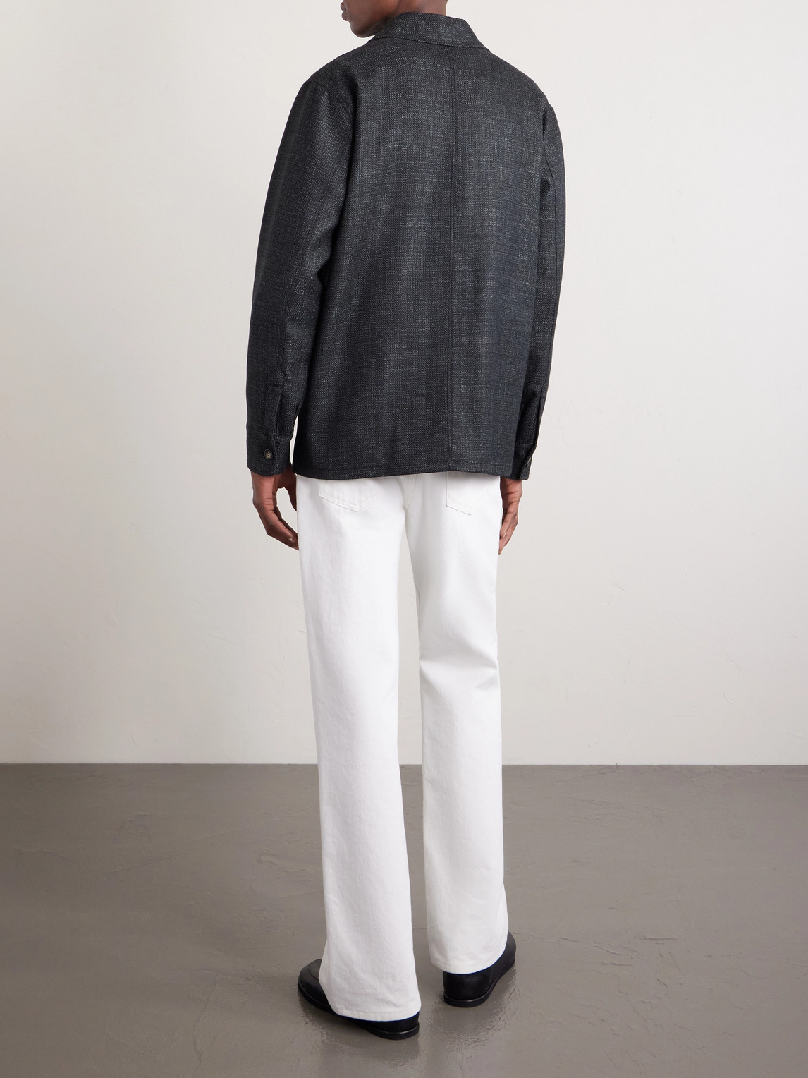Drew Wool And Silk-Blend Overshirt