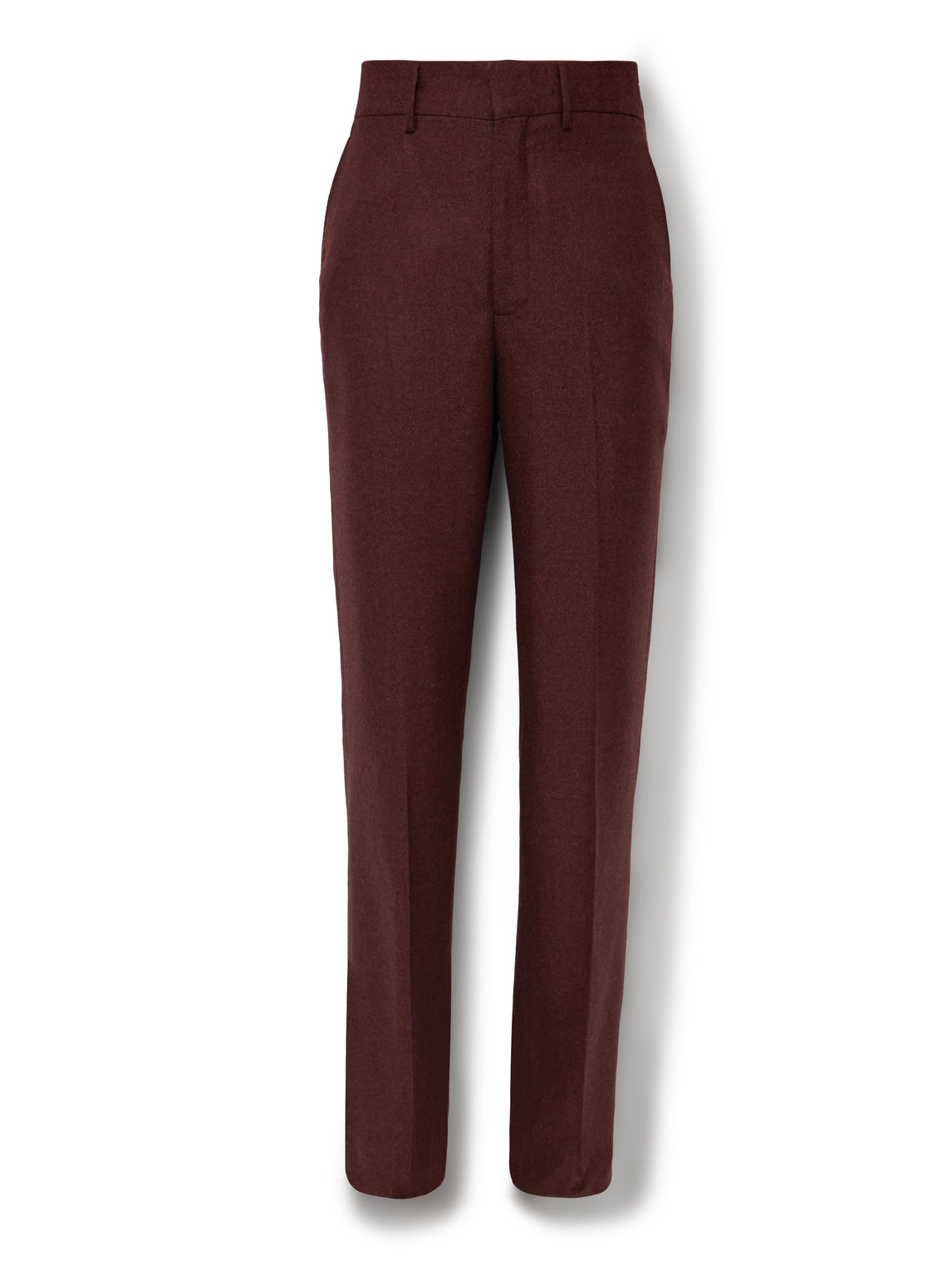 Gabriela Hearst Harold Slim-fit Straight-leg Wool And Cashmere-blend Twill Suit Trousers In Burgundy