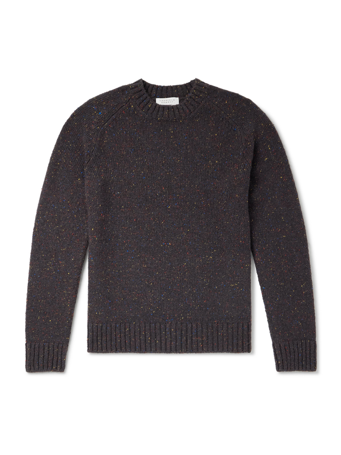 Gabriela Hearst Daniel Flecked Cashmere Sweater In Gray