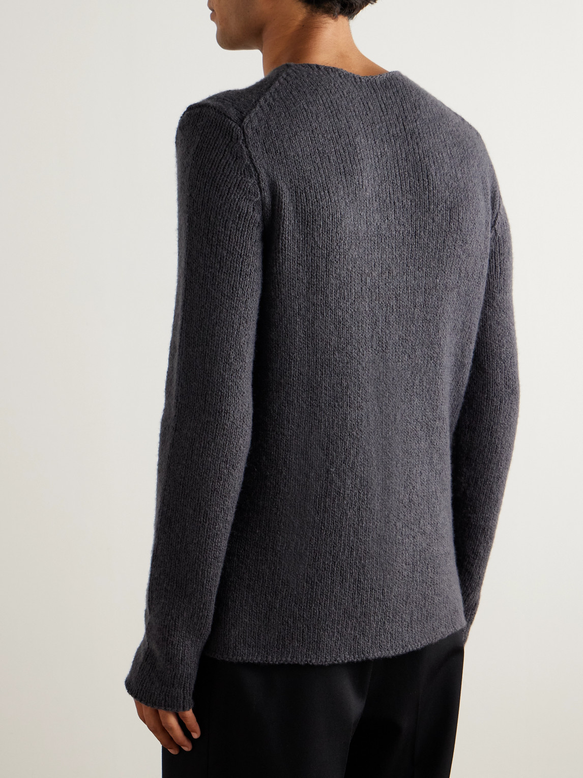 Gabriela Hearst Surya Slim-fit Cashmere Sweater In Gray