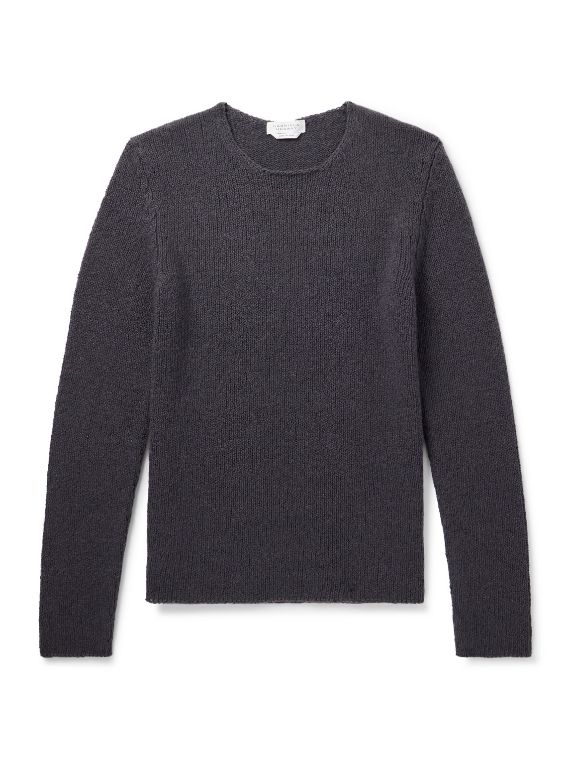 Gabriela Hearst Surya Slim-fit Cashmere Sweater In Gray