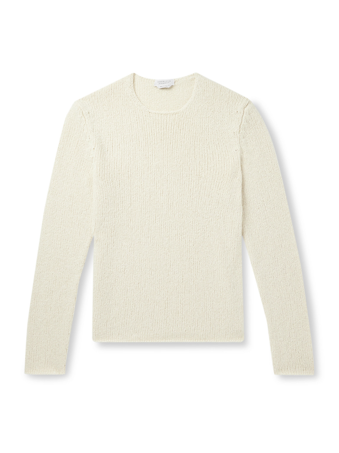 Gabriela Hearst Surya Slim-fit Cashmere Sweater In White