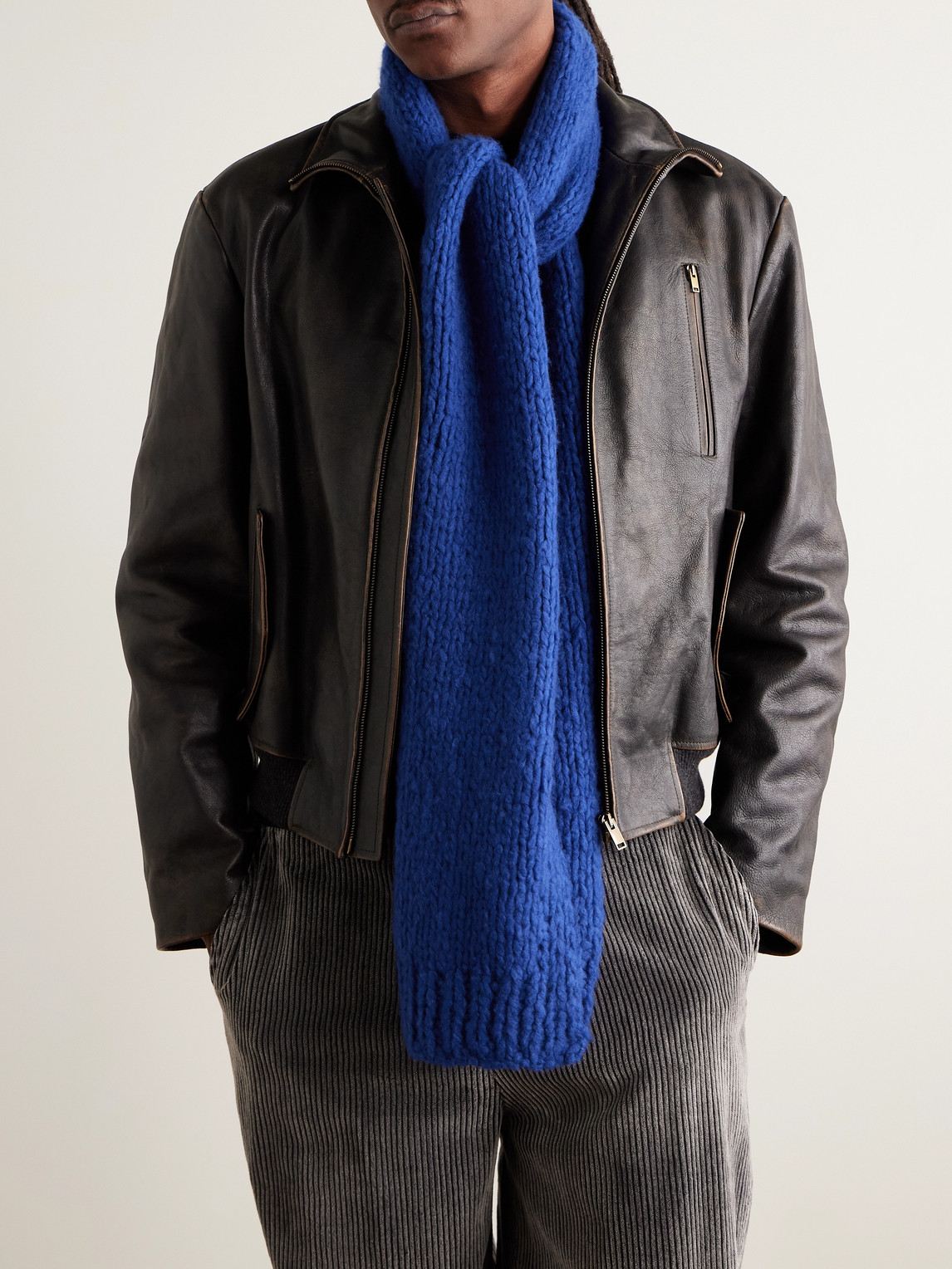 Gabriela Hearst Pyke Cashmere Scarf In Blue