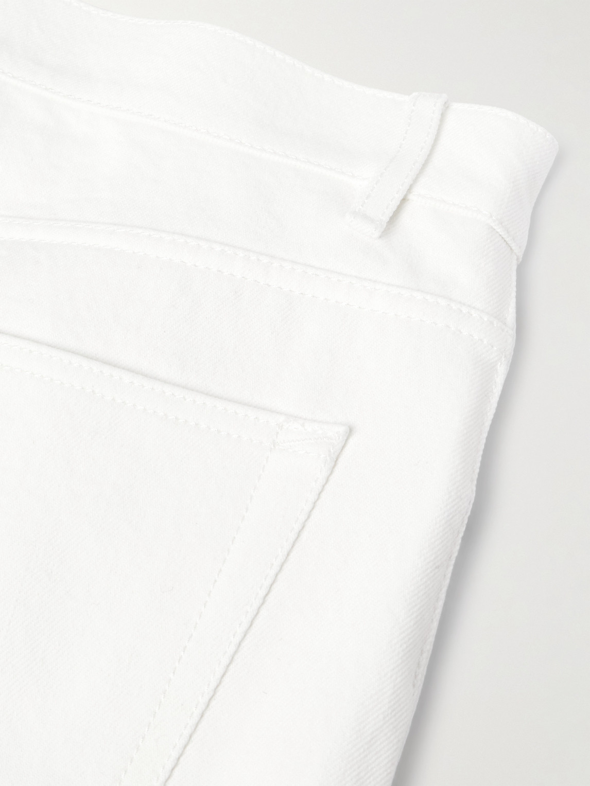 Gabriela Hearst Rey Straight-leg Five Pocket Pant In White Recycled Cotton Denim In White