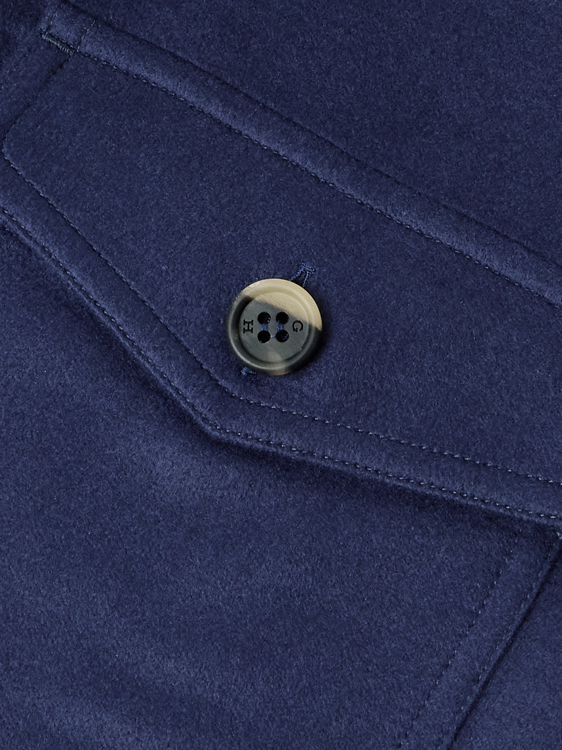 Gabriela Hearst Lucas Silk Overshirt In Blue