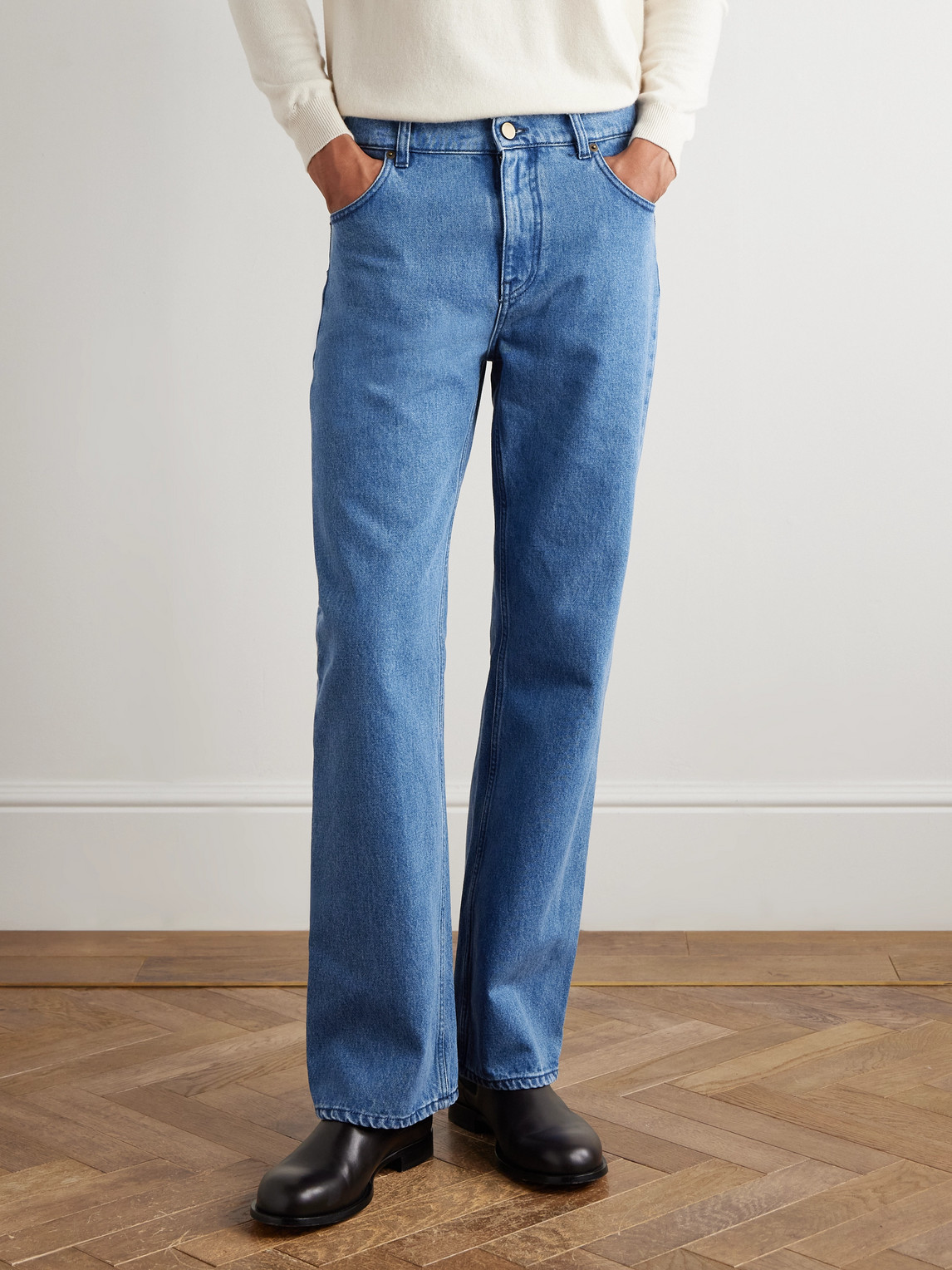 Gabriela Hearst Rey Straight-leg Jeans In Blue