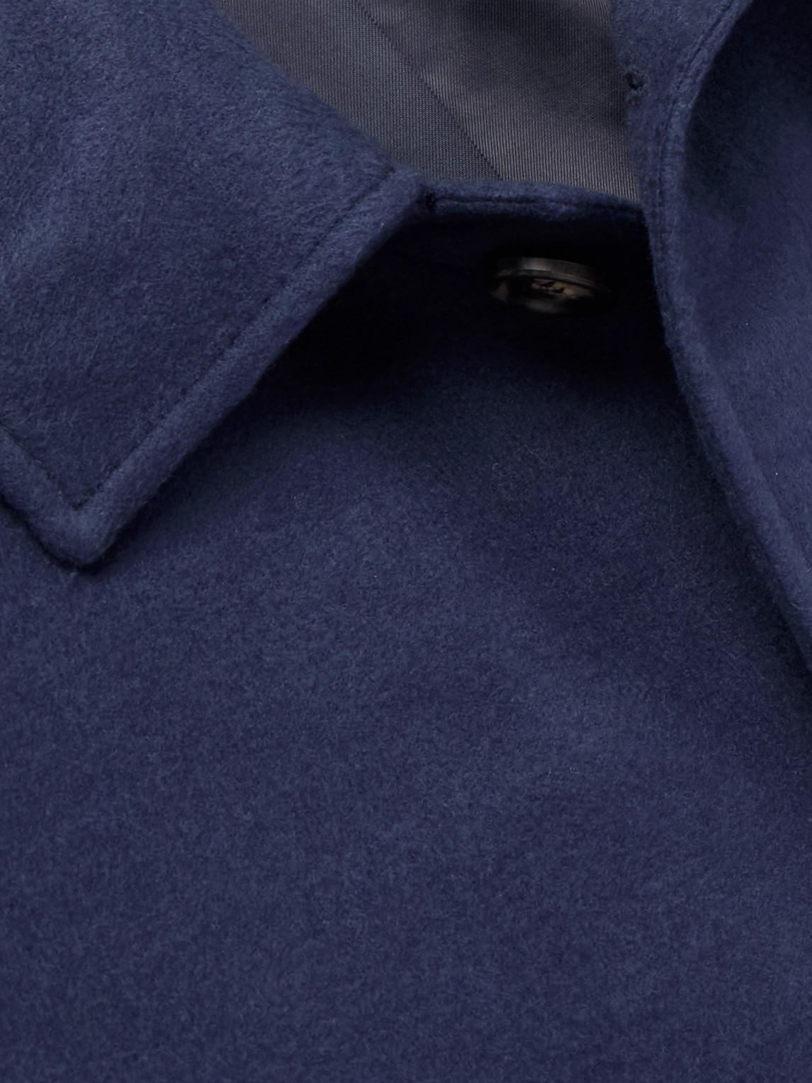 Gabriela Hearst Blake Silk-felt Car Coat In Blue