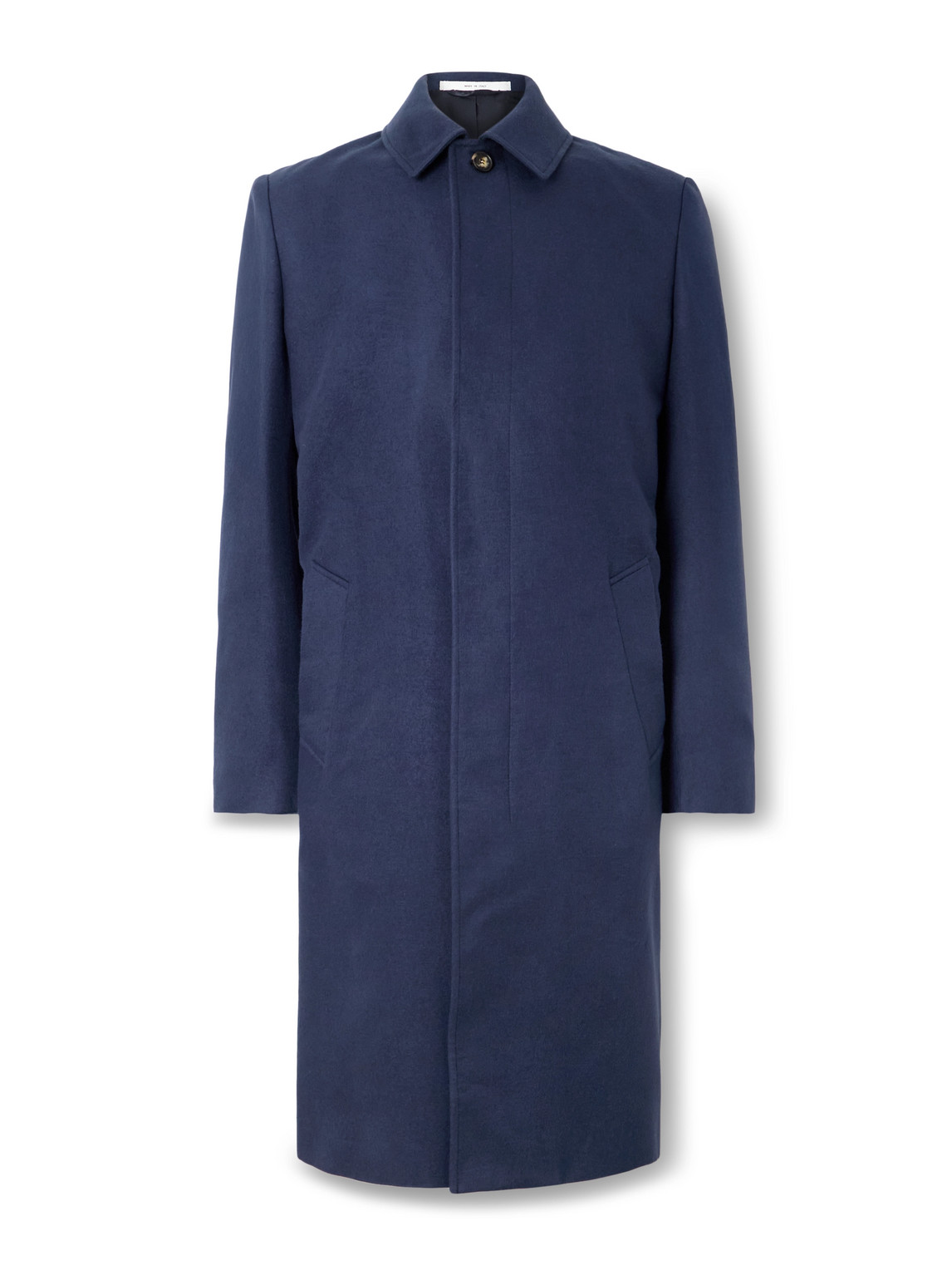 Gabriela Hearst Blake Silk-felt Car Coat In Blue