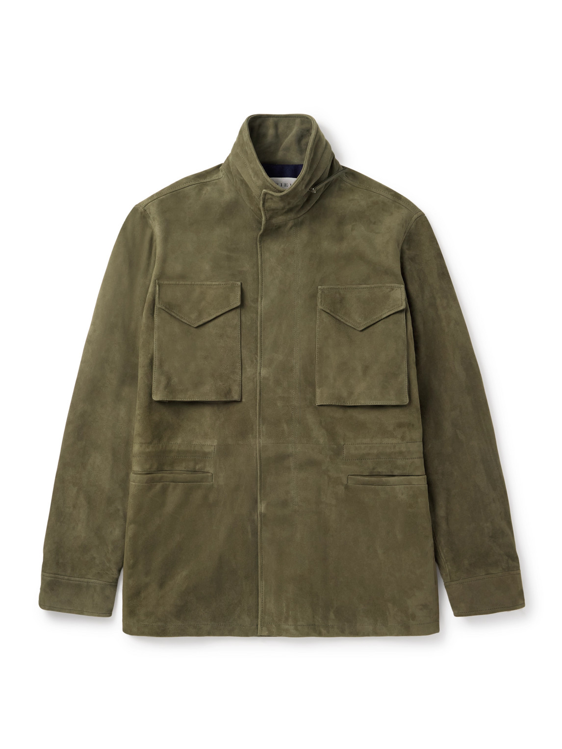 Gabriela Hearst Darwin M64 Oversized Suede Jacket In Green