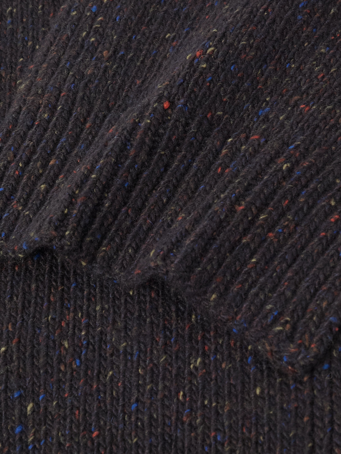 Gabriela Hearst Folkstone Ribbed Cashmere Scarf In Black