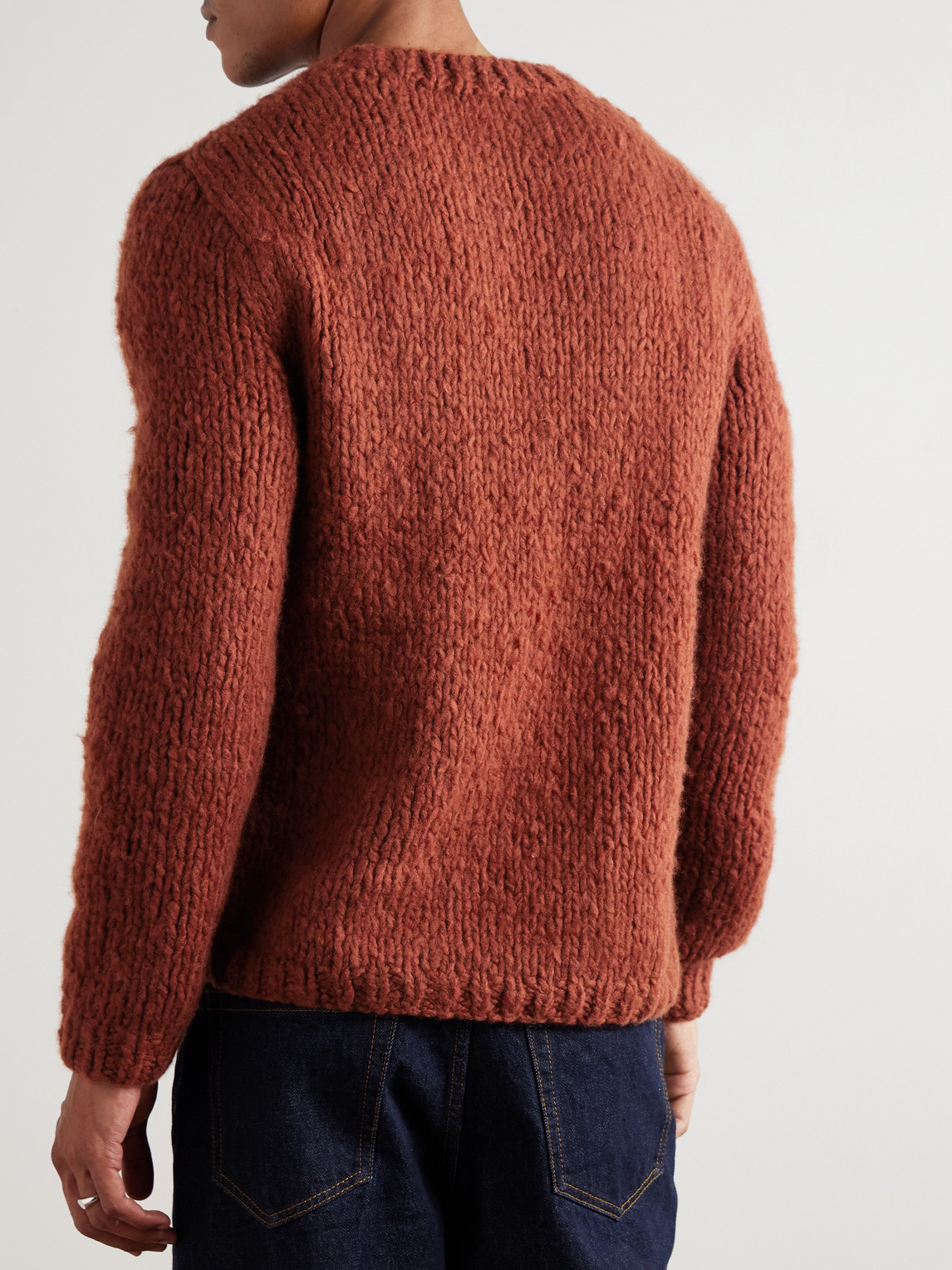 Gabriela Hearst Lawrence Welfat Cashmere Sweater In Brown