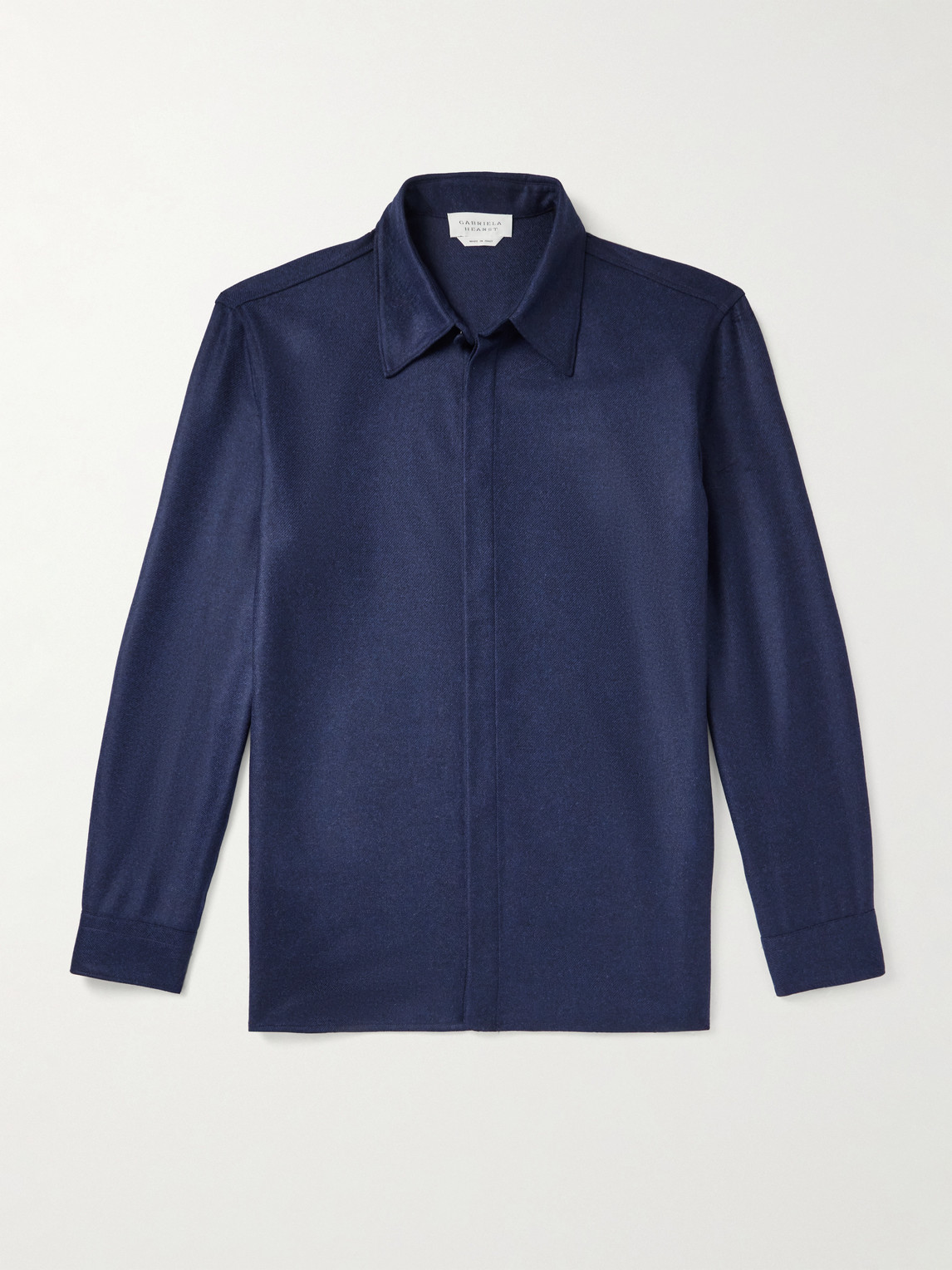 Gabriela Hearst Abbe Wool and Cashmere-Blend Twill Shirt - Men