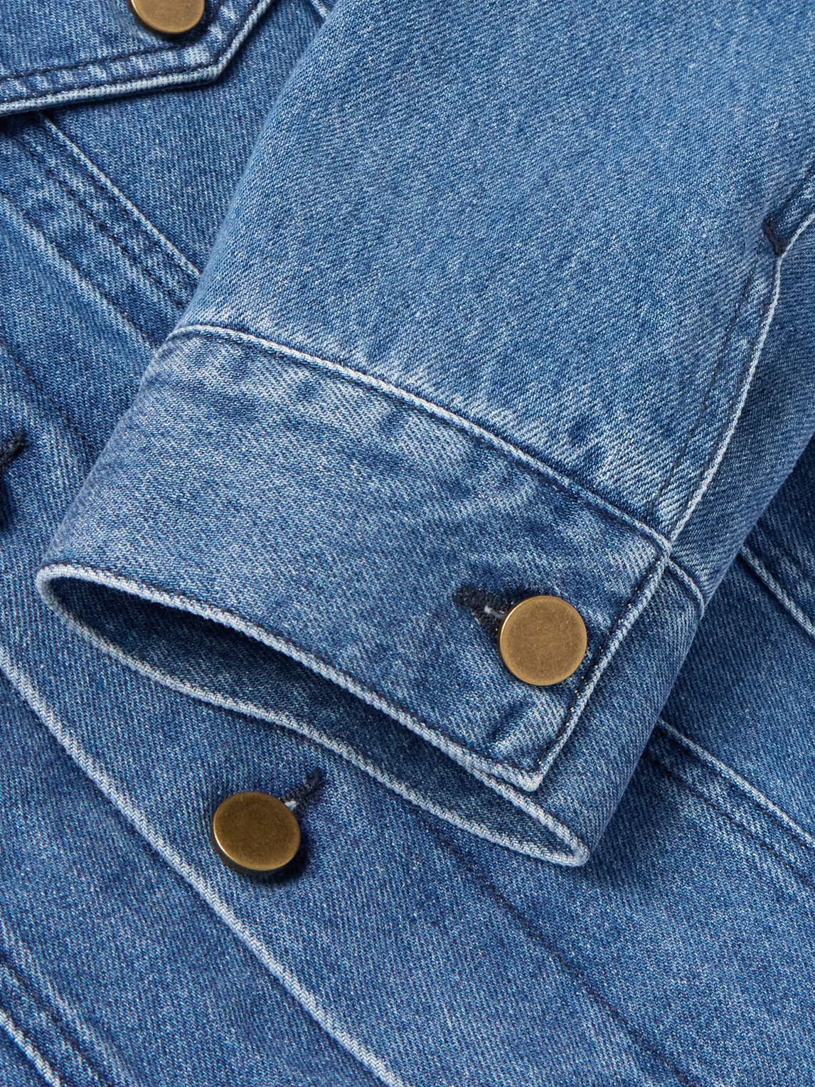 Gabriela Hearst Barry Slim-fit Denim Trucker Jacket In Blue