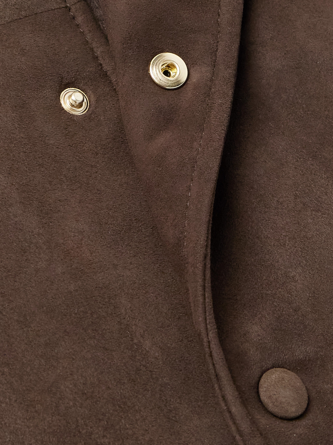 Gabriela Hearst Greg Slim-fit Padded Suede Bomber Jacket In Brown