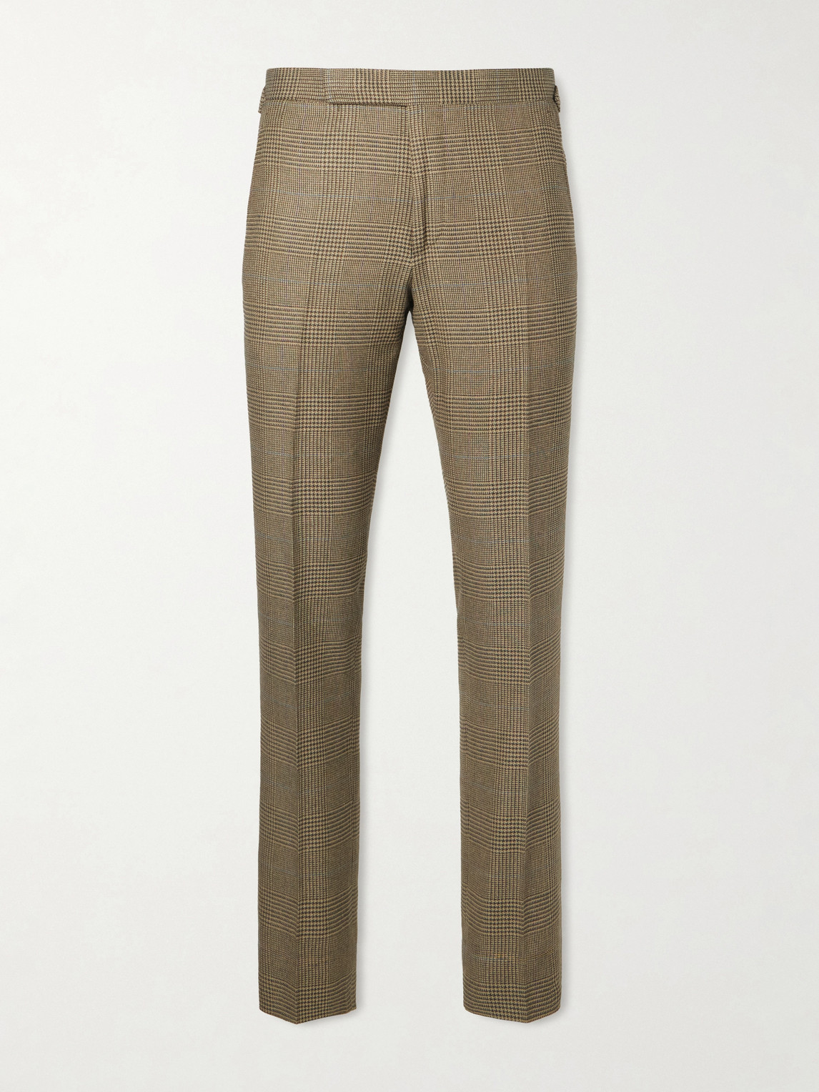 Ralph Lauren Purple Label Straight-Leg Checked Silk, Wool and Cashmere-Blend Suit Trousers UK/US 30