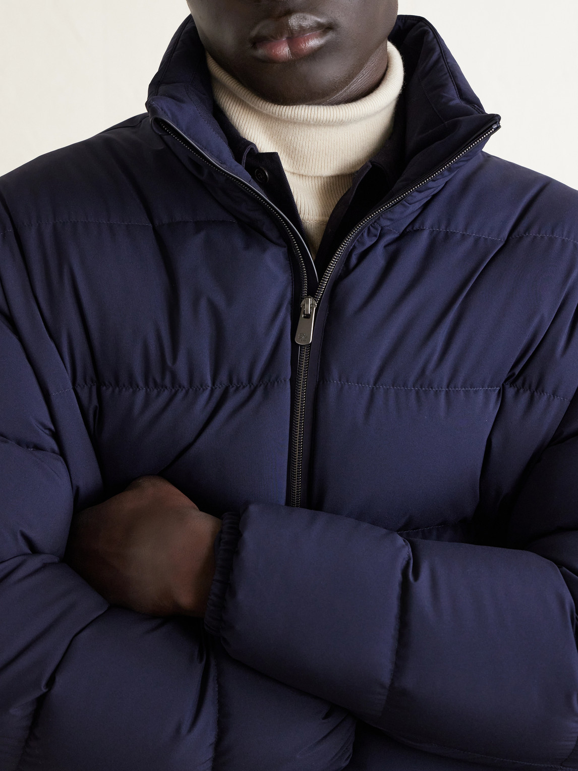 Purple Label - Quilted Shell Down Bomber Jacket