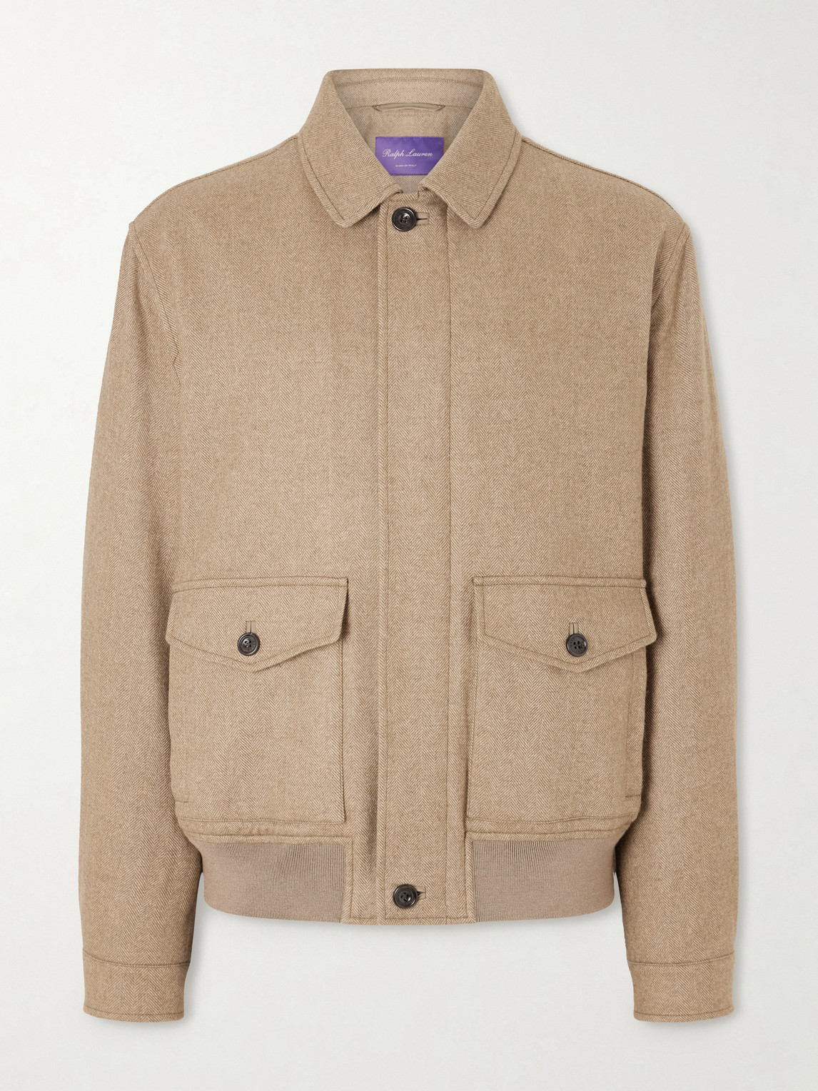 Ralph Lauren Purple Label Herringbone Cashmere Jacketen