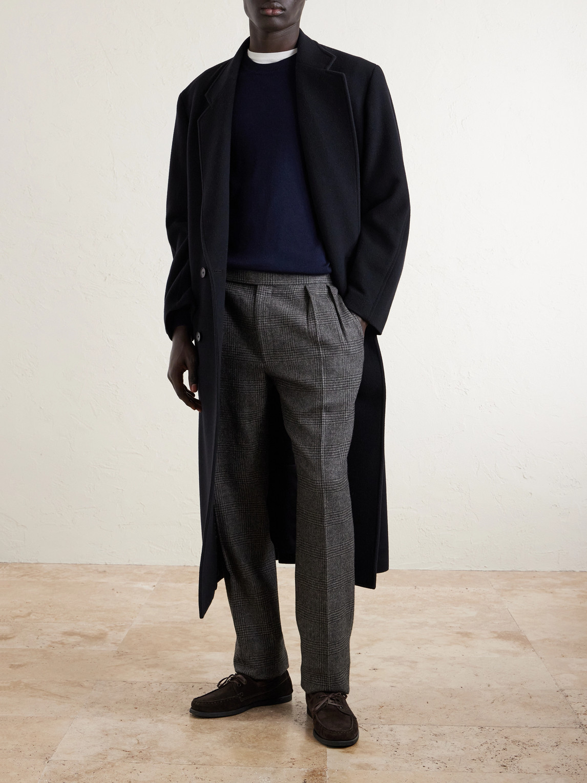 Purple Label - Straight-Leg Checked Camel Hair Suit Trousers