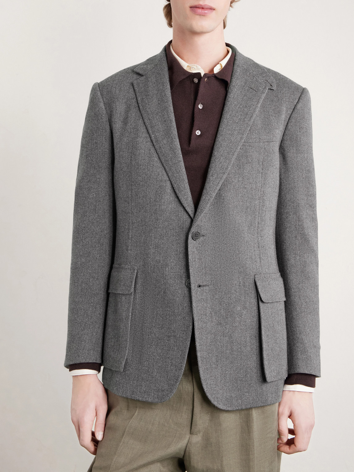 Purple Label - Herringbone Wool Jacket