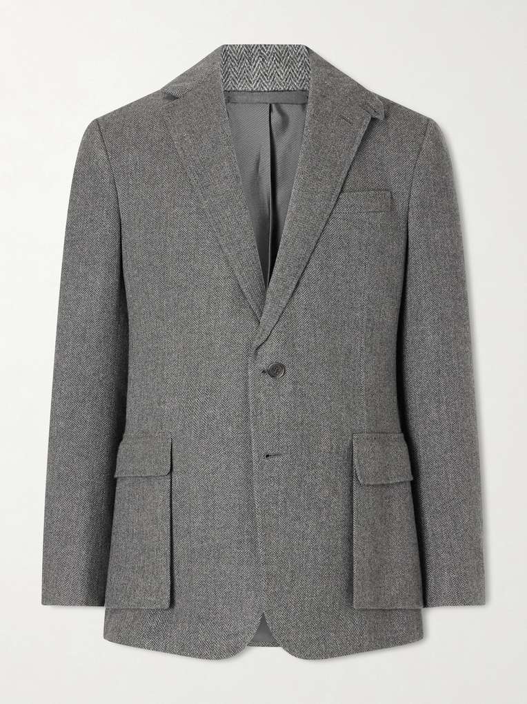 RALPH LAUREN PURPLE LABEL Herringbone Wool Jacket