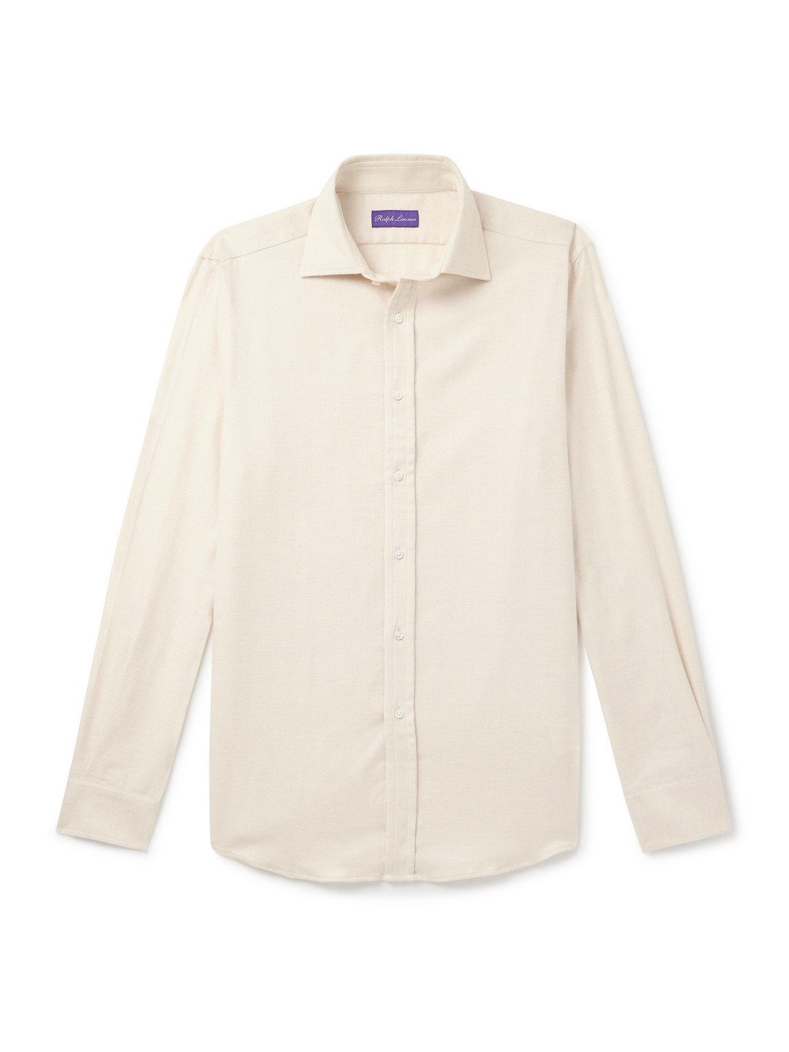 Ralph Lauren Aston Herringbone Cotton Shirt In Neutral
