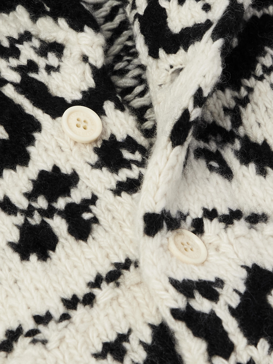 Purple Label - Shawl-Collar Cashmere-Jacquard Cardigan