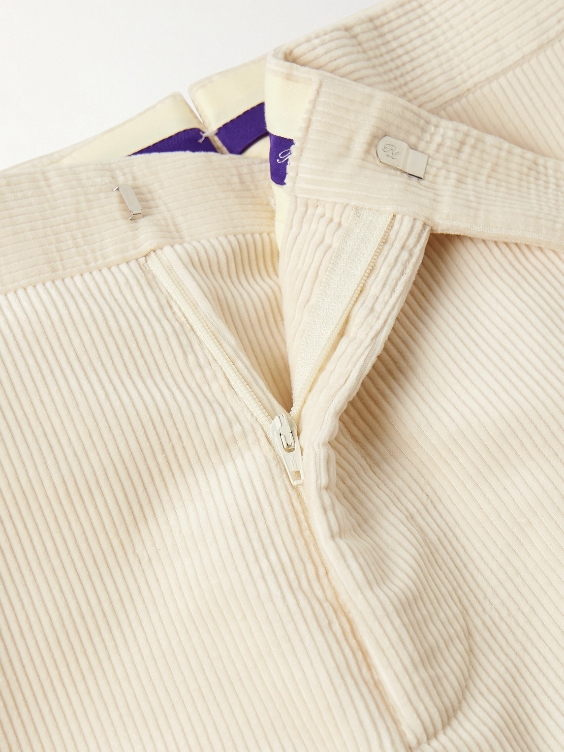 Ralph Lauren Gregory Straight-leg Cotton-corduroy Trousers In Neutral