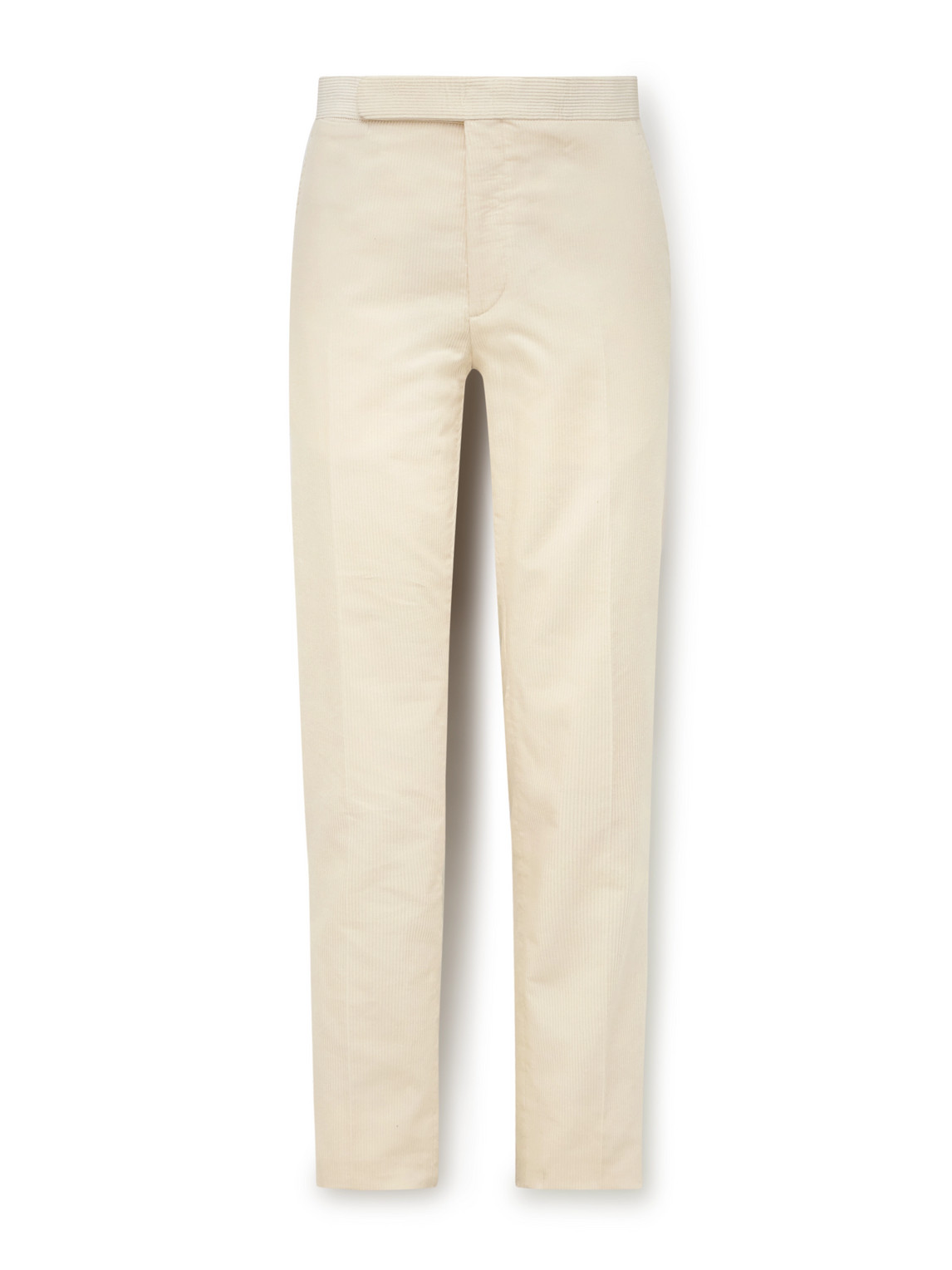 Ralph Lauren Gregory Straight-leg Cotton-corduroy Trousers In Neutral